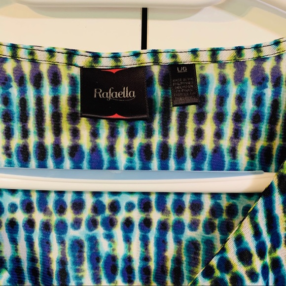 🔺 Rafaella colorful sleeveless blouse size Large - Picture 3 of 8